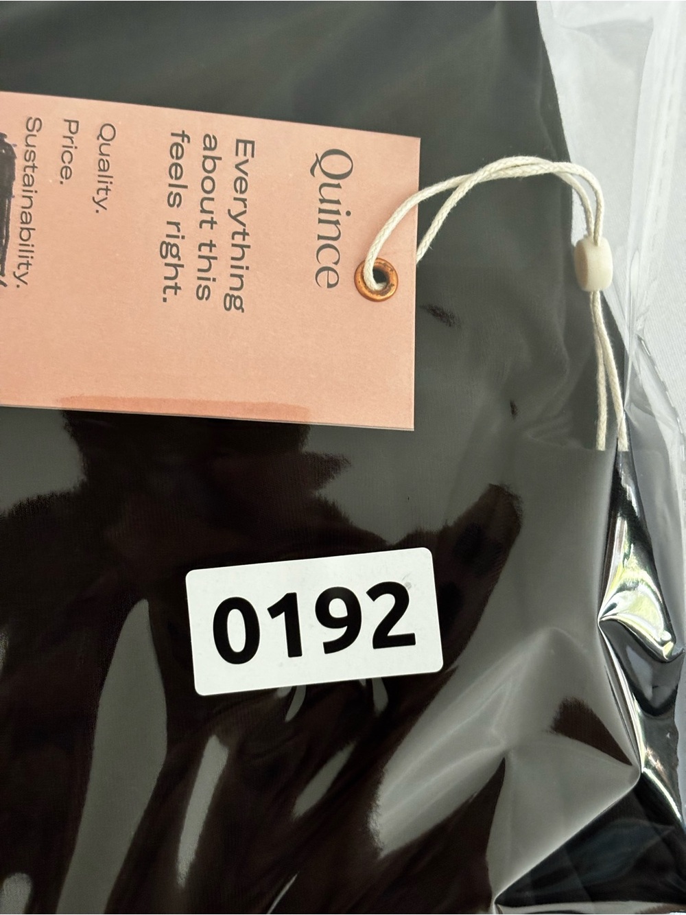 Quince Tencel Jersey Side Tie Midi Dress Black Large NWT Square Neck - Picture 13 of 13